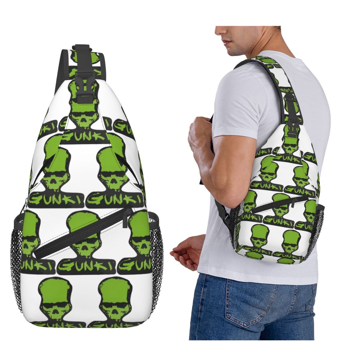 Fishing Backpack - Gunki Logo Olta Balıkçılığı Kafatası Balıkçılık