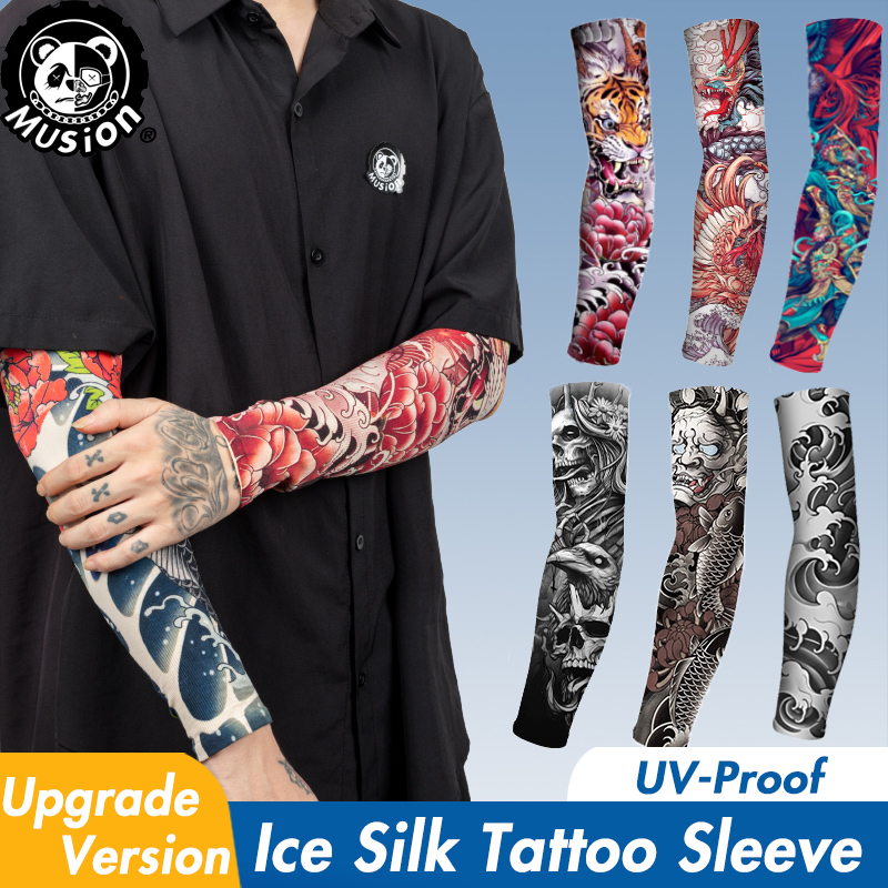 Fishing Socks - Musion Yeni Dikişsiz Dövme Kollu Anti
