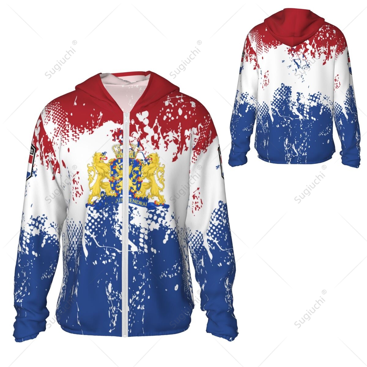 Fishing Hoodie - Hollanda Bayrağı Güneş Koruyucu Kapüşonlu Üst