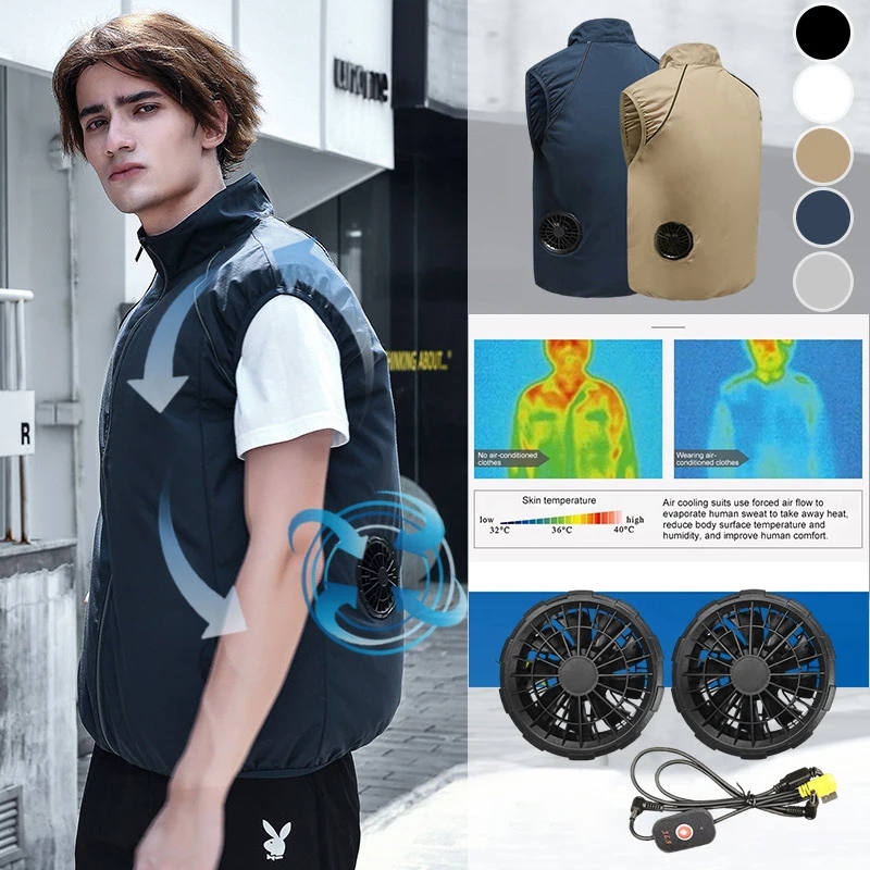 Fishing Vest - 2026 Soğutuculu Yelek Giyilebilir Soğutma Fanlı