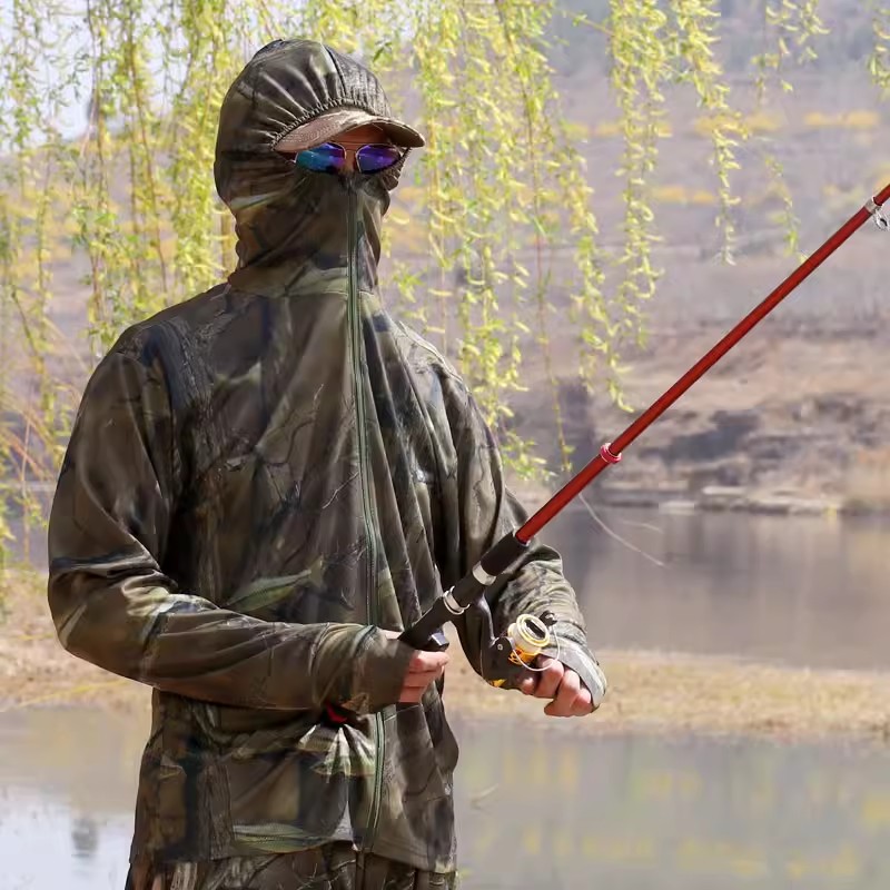 Fishing Hoodie - Yaz Hafif Ince erkek Güneş Koruma