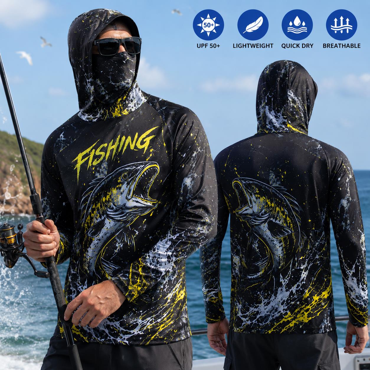 Erkek Kapüşonlu Balıkçı Gömleğ - Fishing Hoodie incelemesi ve fiyatı
