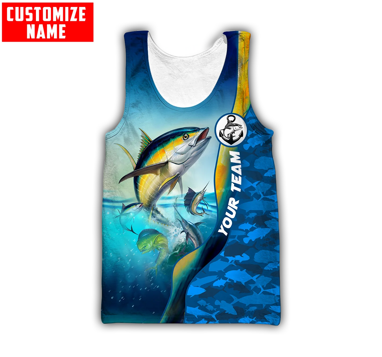 Özel ad Mahi mahi balıkçılık 3 - Fishing Vest incelemesi ve fiyatı